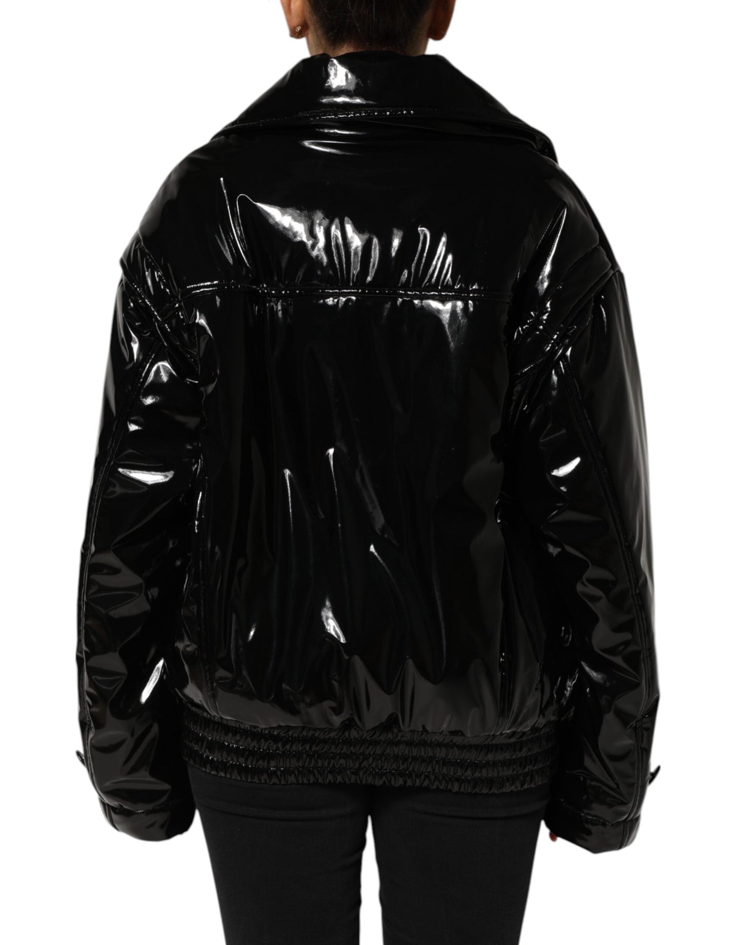 Dolce & Gabbana Polyester Black Quilted Puffer Coat  Women's Jacket