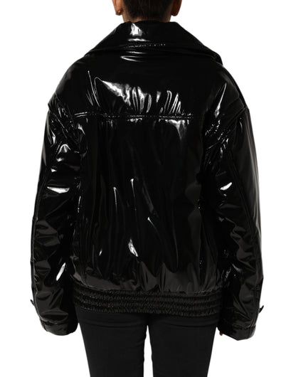 Dolce & Gabbana Polyester Black Quilted Puffer Coat  Women's Jacket