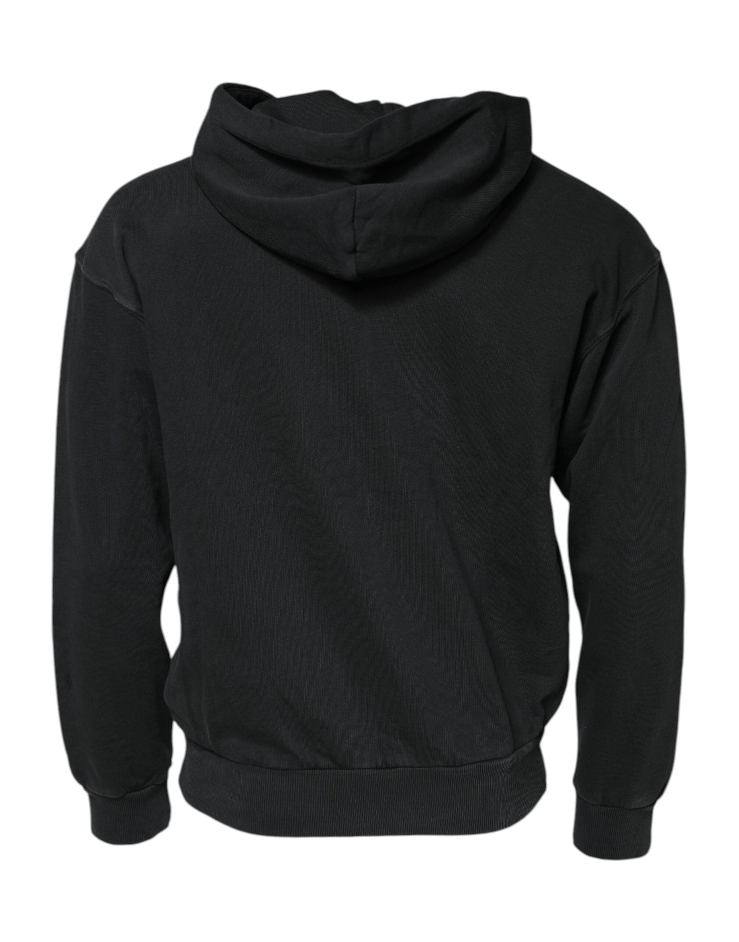 Dolce & Gabbana Black Logo FullZip Hooded Sweatshirt Men's Sweater ()