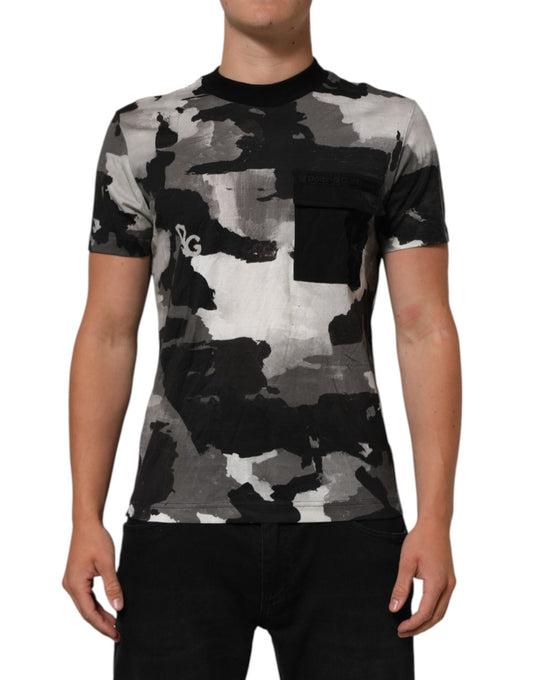 Dolce & Gabbana Multicolor Camouflage Men Short Sleeves Men's T-shirt