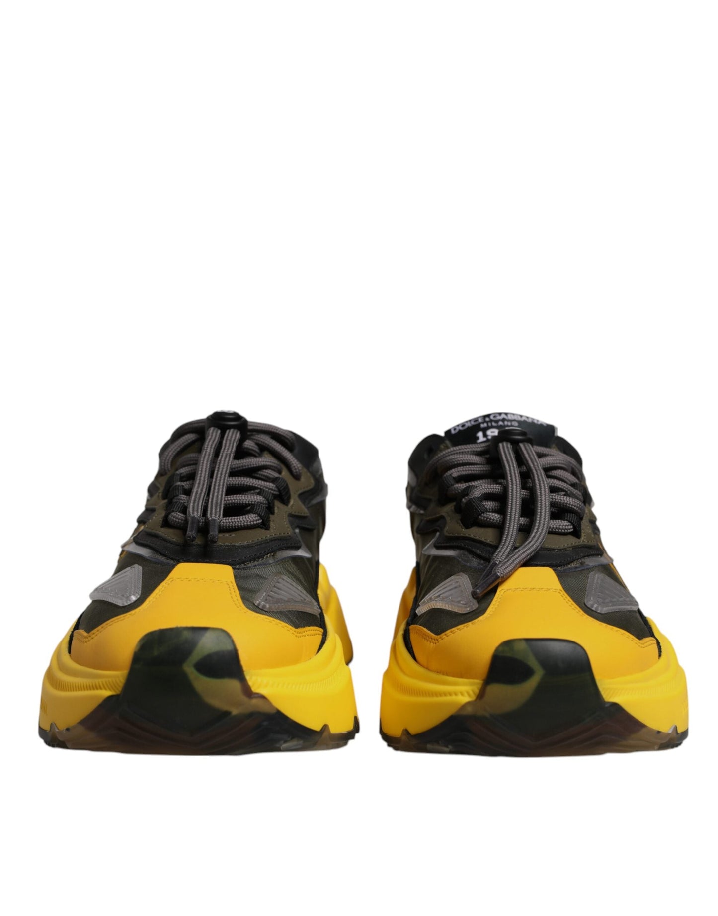 Dolce & Gabbana Black Yellow Daymaster Low Top Sneakers  Men's Shoes ()