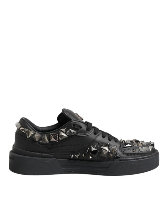 Dolce & Gabbana Black Portofino Studded Men Sneakers Men's Shoes ()