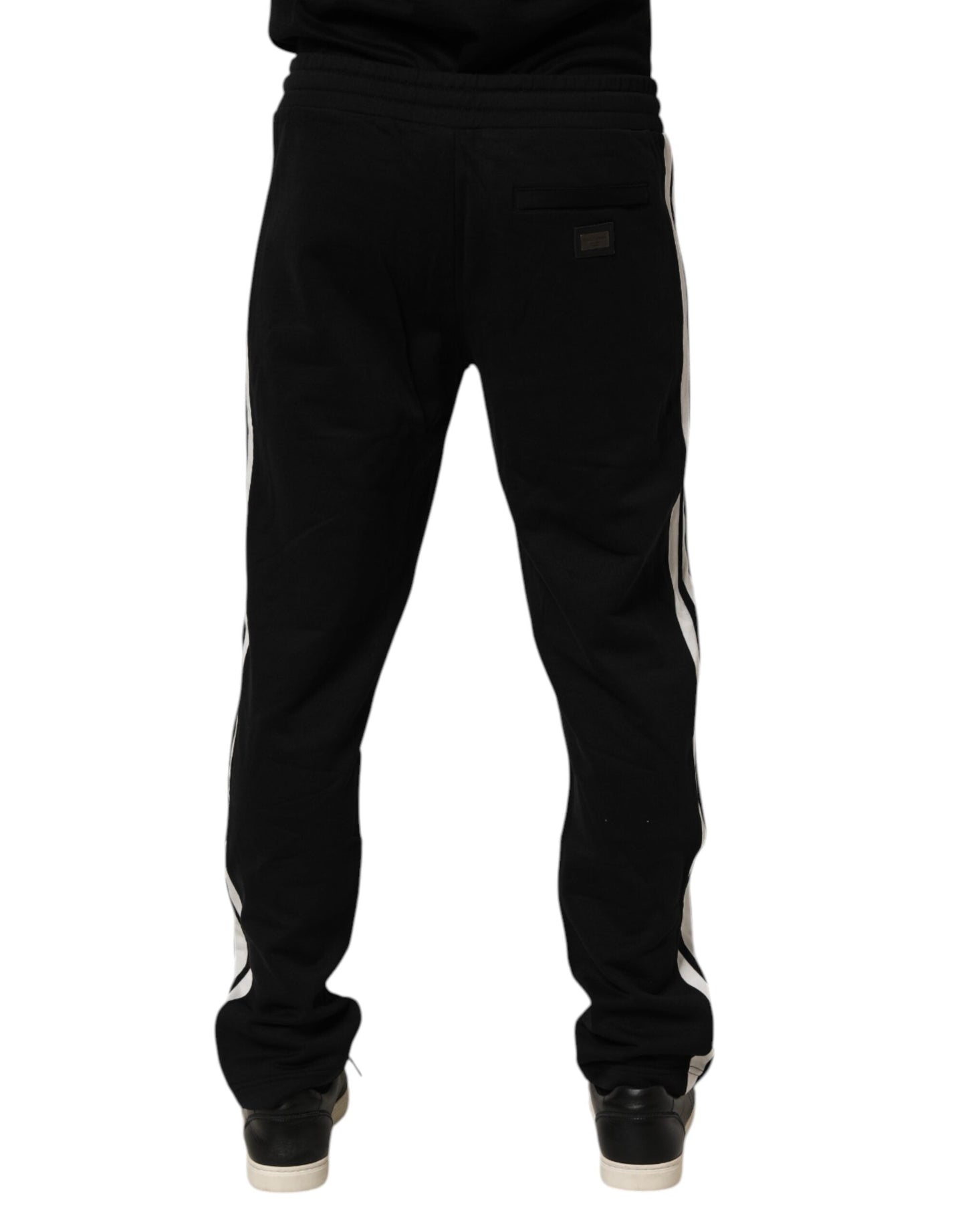 Dolce & Gabbana Black Cotton Jogger SweatMen's Trouser Men's Pants