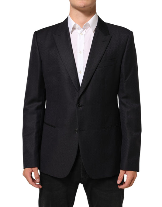 Dolce & Gabbana Black Wool 2 Buttons Suit Jacket Men Men's Blazer