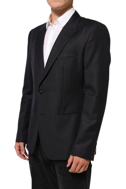 Dolce & Gabbana Black Wool 2 Buttons Suit Jacket Men Men's Blazer
