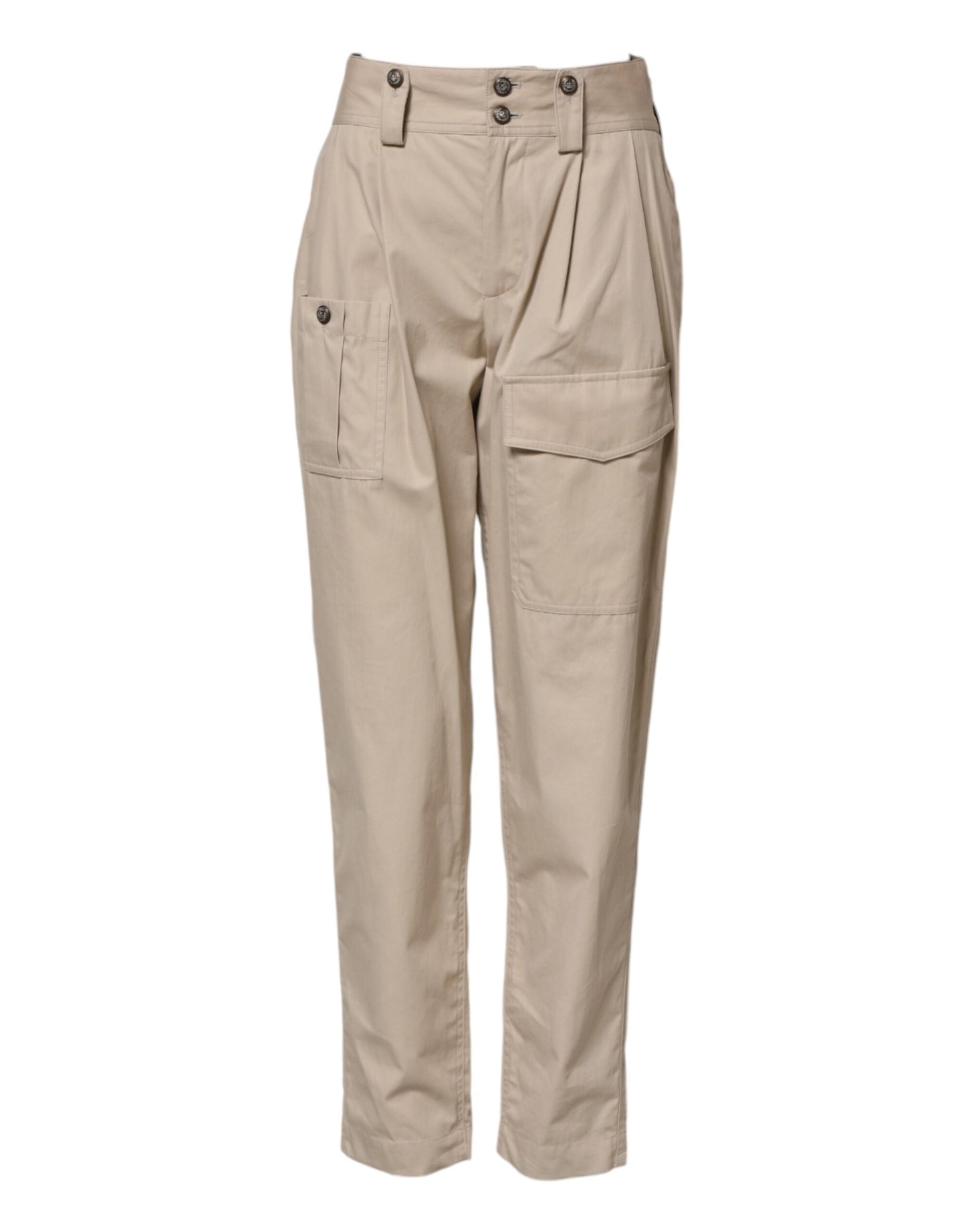 Dolce & Gabbana Beige Cotton Tapered Cargo Men Trouser Men's Pants ()