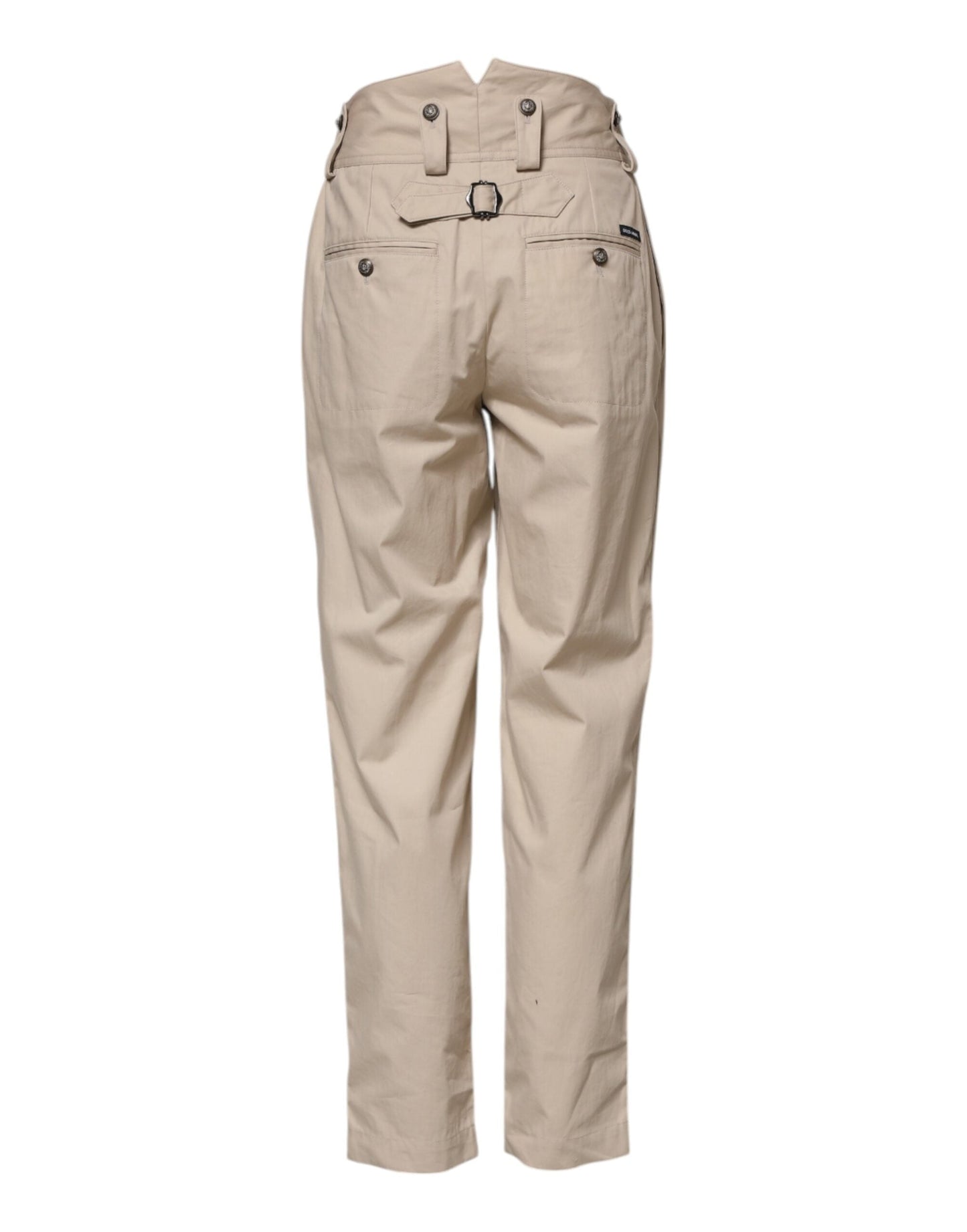 Dolce & Gabbana Beige Cotton Tapered Cargo Men Trouser Men's Pants ()