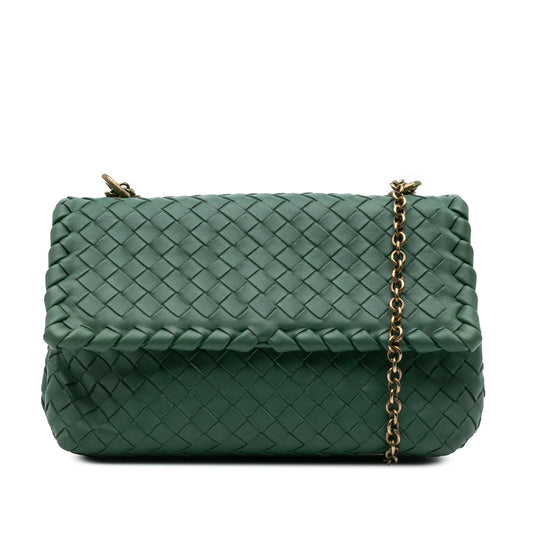 Bottega Veneta Baby Nappa Intrecciato Olimpia Crossbody