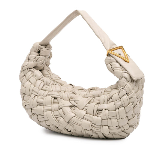 Bottega Veneta Foulard Intrecciato Calfskin Banana Hobo