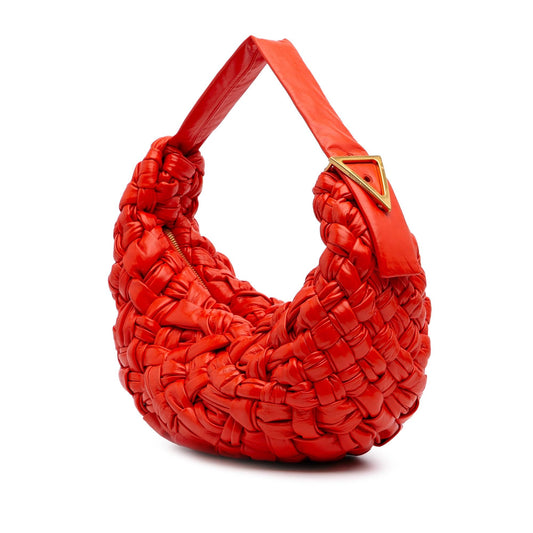 Bottega Veneta Foulard Intrecciato Calfskin Banana Hobo