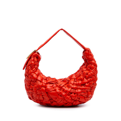 Bottega Veneta Foulard Intrecciato Calfskin Banana Hobo