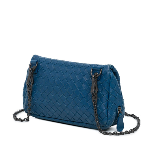 Bottega Veneta Intrecciato Chain Flap Crossbody (SHG-BqDFcj)