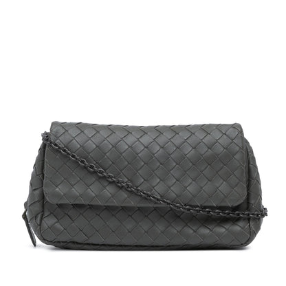 Bottega Veneta Intrecciato Chain Flap Crossbody