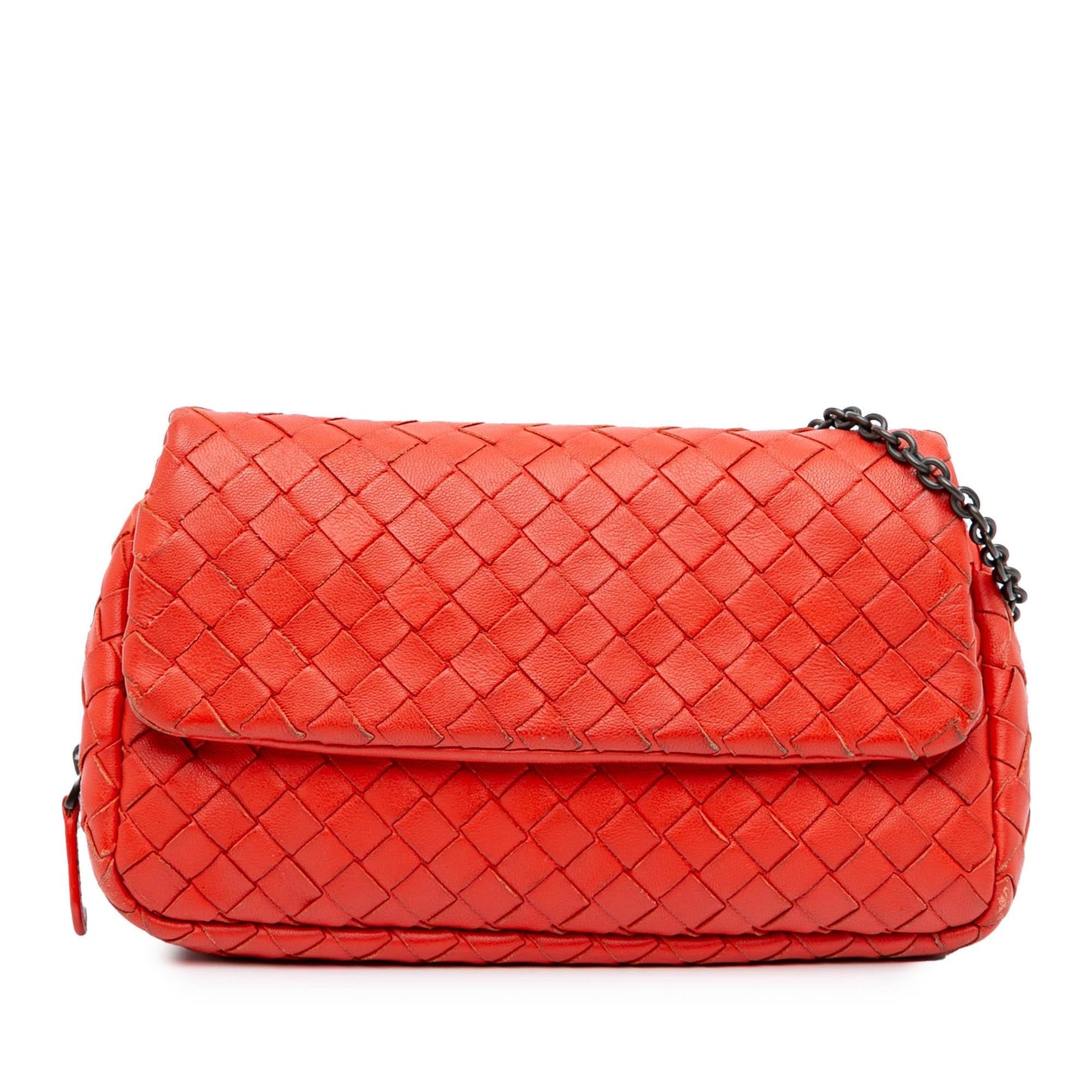 Bottega Veneta Intrecciato Chain Flap Crossbody
