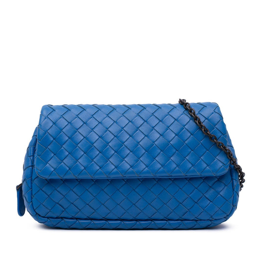Bottega Veneta Intrecciato Chain Flap Crossbody