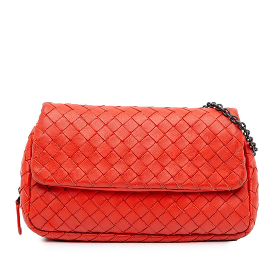 Bottega Veneta Intrecciato Chain Flap Crossbody