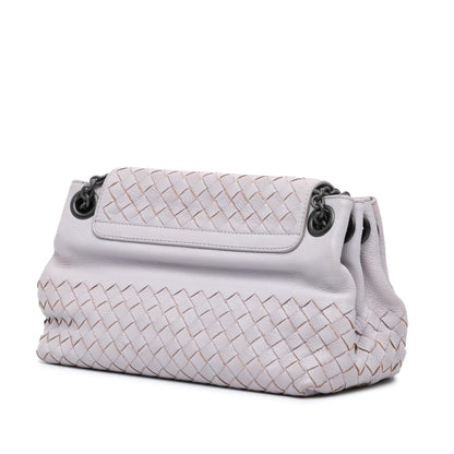 Bottega Veneta Small Madras Goatskin Intrecciato Shoulder Bag