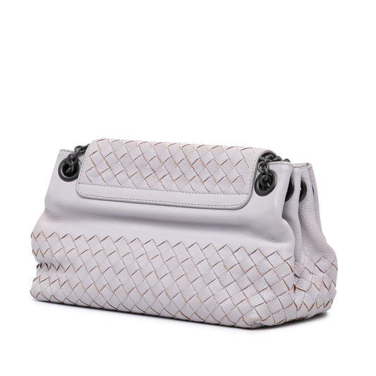 Bottega Veneta Small Madras Goatskin Intrecciato Shoulder Bag