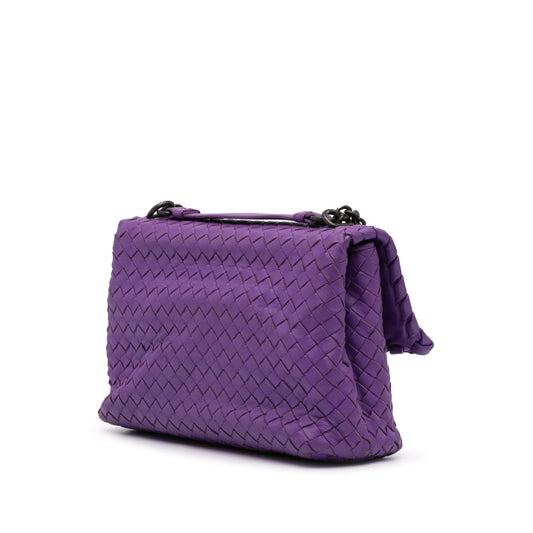 Bottega Veneta Small Nappa Intrecciato Olimpia Shoulder Bag