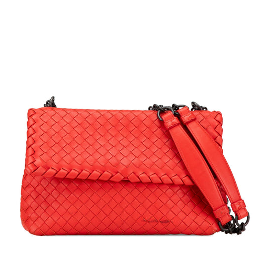 Bottega Veneta Small Nappa Intrecciato Olimpia Shoulder Bag