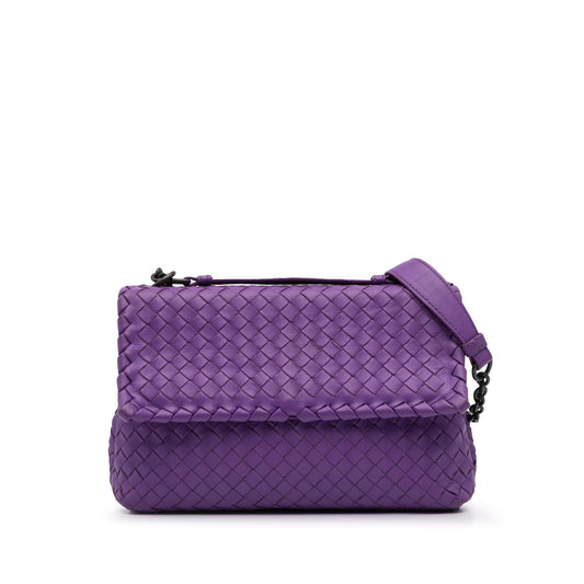 Bottega Veneta Small Nappa Intrecciato Olimpia Shoulder Bag