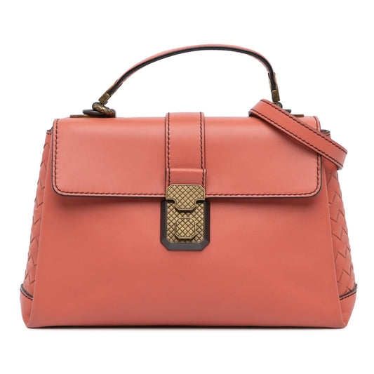 Bottega Veneta Small Nappa Intrecciato Piazza Satchel
