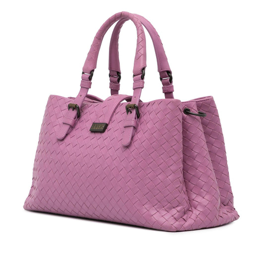 Bottega Veneta Small Nappa Intrecciato Roma Satchel