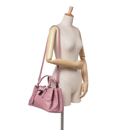 Bottega Veneta Small Nappa Intrecciato Roma Satchel