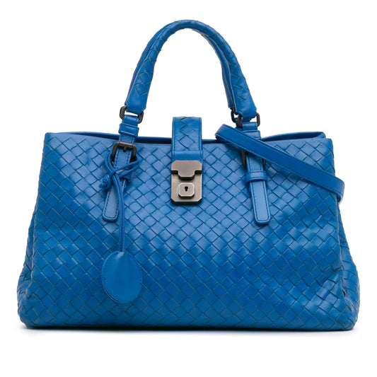 Bottega Veneta Small Nappa Intrecciato Roma Satchel