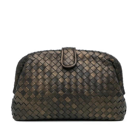 Bottega Veneta Small Nappa Intrecciato The Lauren 1980 Clutch (SHG-RoQReC)