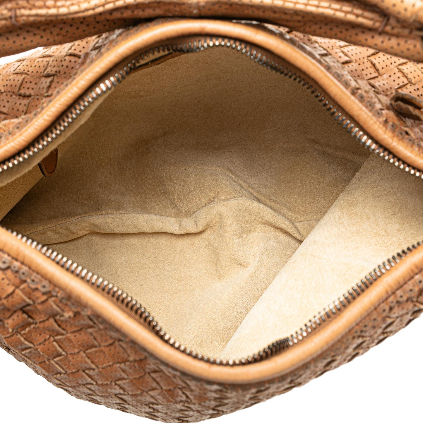 Bottega Veneta Small Perforated Nappa Intrecciato Veneta Hobo