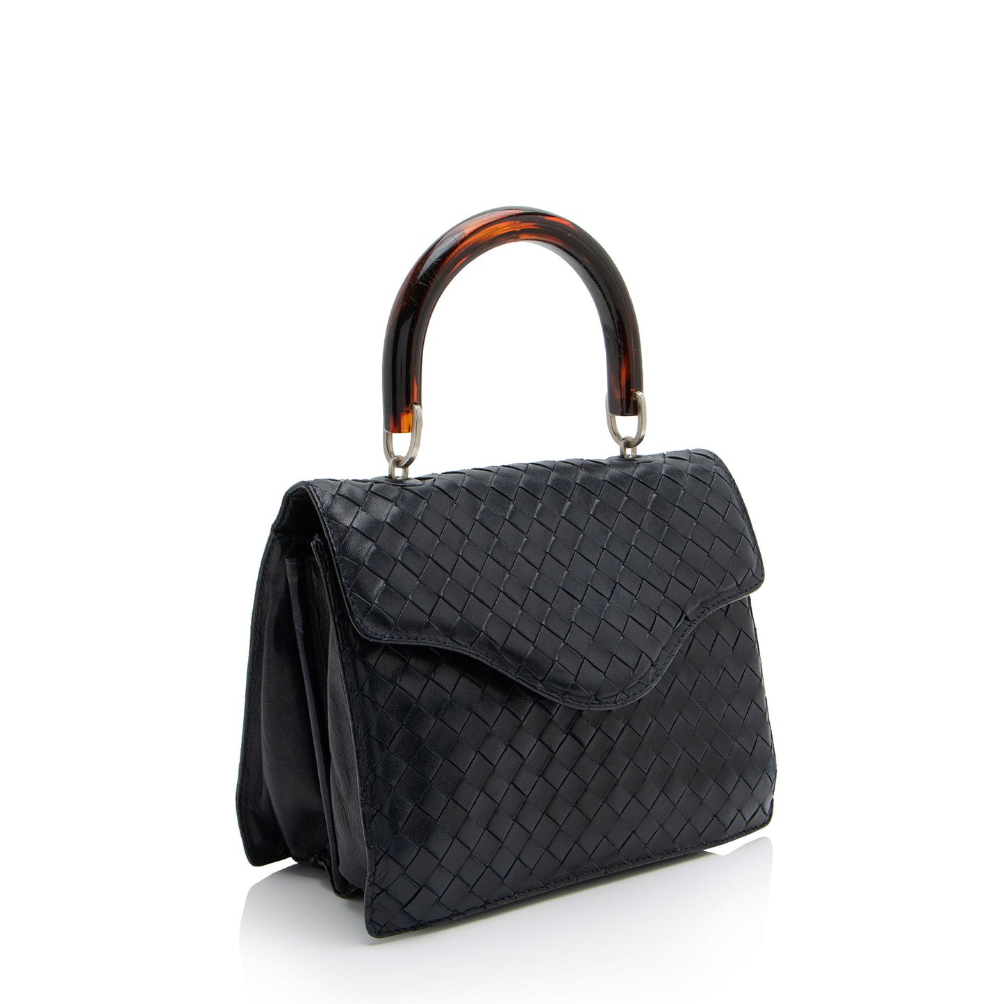 Bottega Veneta Vintage Intrecciato Nappa Top Handle (SHF-88Arm6)