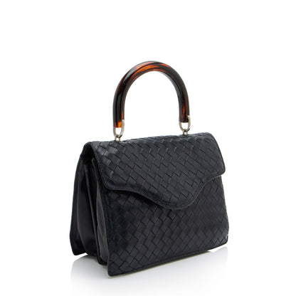 Bottega Veneta Vintage Intrecciato Nappa Top Handle (SHF-88Arm6)