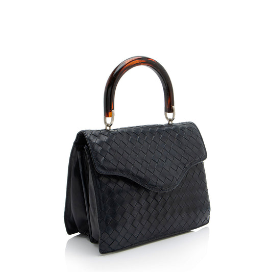 Bottega Veneta Vintage Intrecciato Nappa Top Handle (SHF-88Arm6)