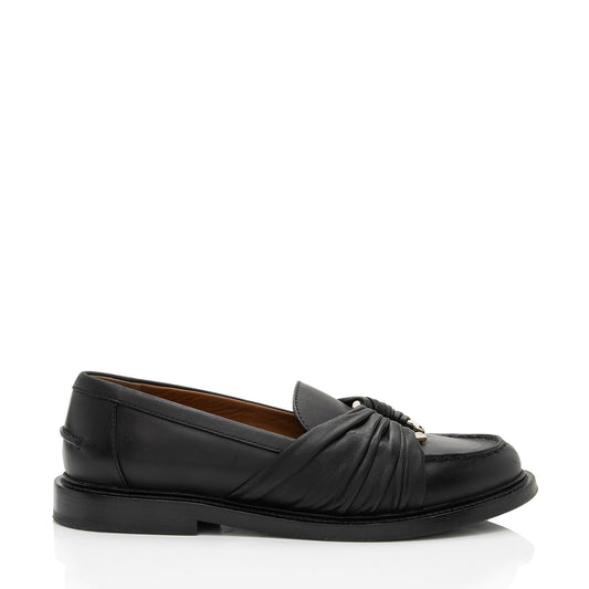 Chloe Leather C Loafers - Size 7 / 37 (SHF-BSwxvS)