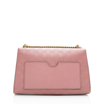 Gucci Guccissima Leather Padlock Medium Shoulder Bag (SHF-18673)