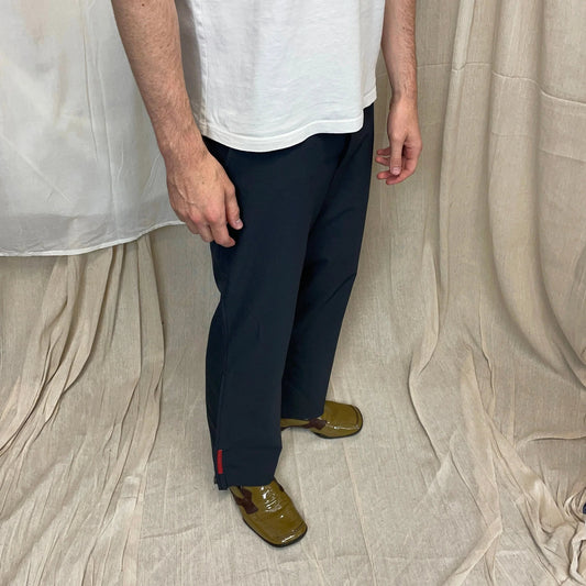 Prada Mainline Brown SS00 Patent Leather Loafer Shoes