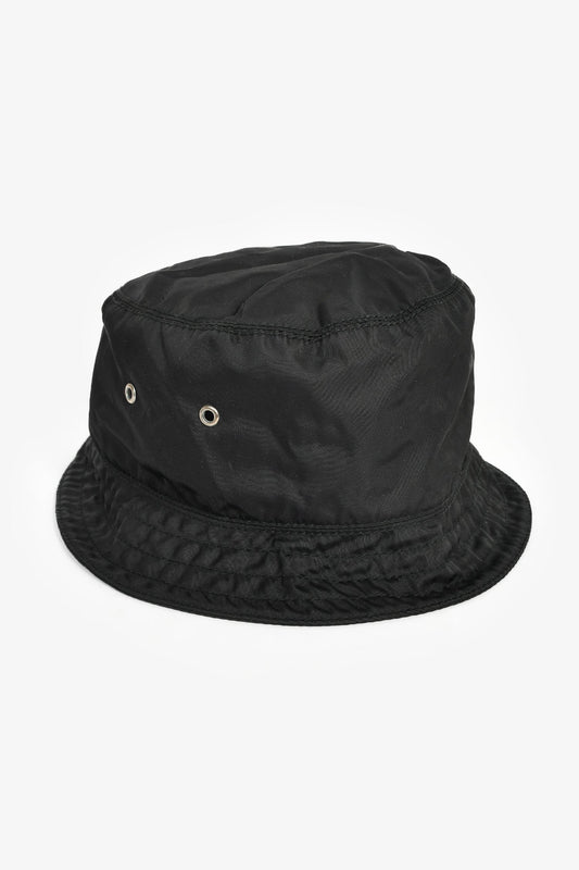 Prada Black Nylon Bucket Hat Size M