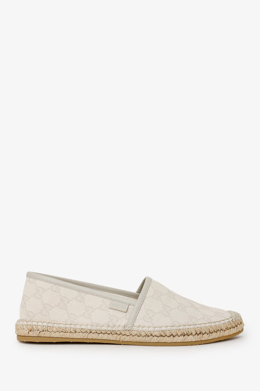 Gucci Cream Gucci Canvas Espadrilles Size 39