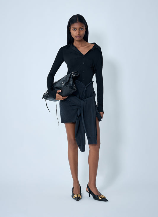 Balenciaga Women Knotted Mini Skirt